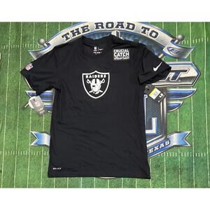 Nike 2022 Las Vegas Raiders Crucial Catch Performance Shirt S 33 NFL Football